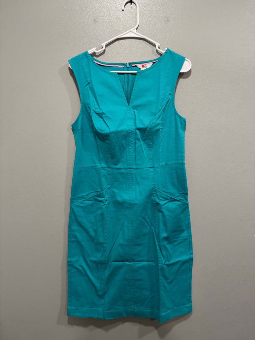 NWT Boden Helena Chino Sleeveless Sheath Dress size 8 Long